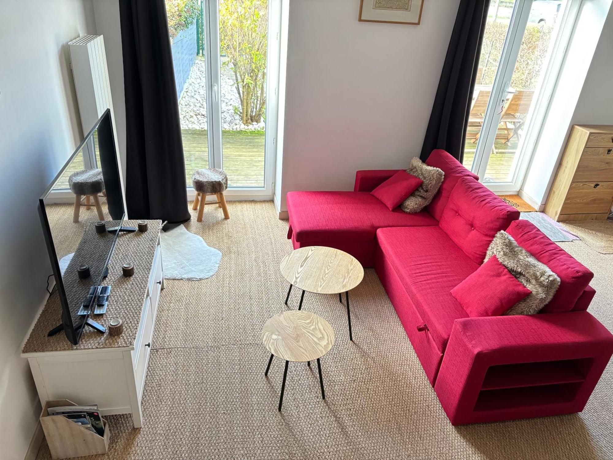 Les Douves Duplex 5 Personnes Lumineux Avec Jardin Et Terrasse Amenagee , Vue Sur Chateau A 5Mn De La Mer, Proche Omaha Beach Et Bayeux Commes Kültér fotó