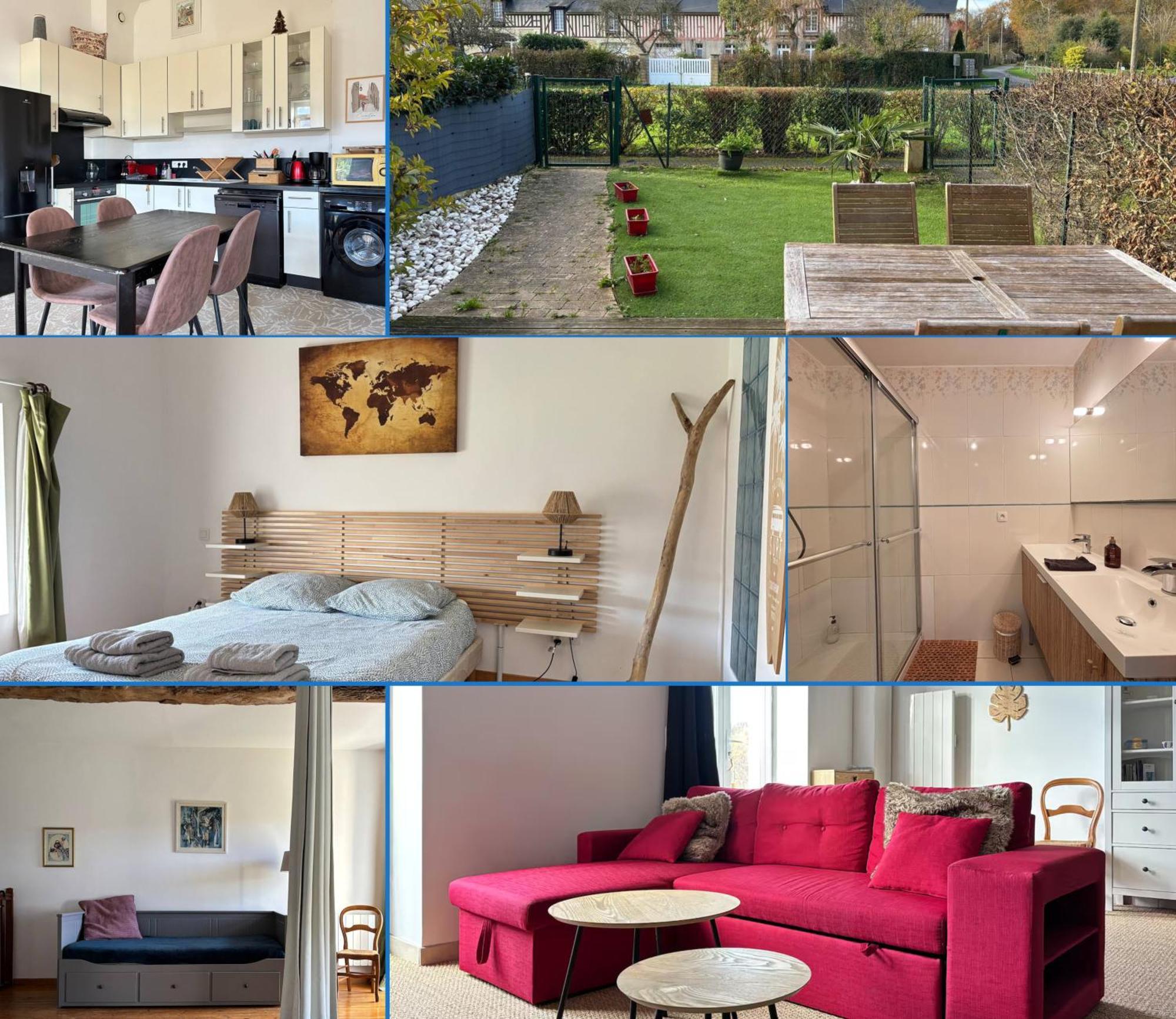 Les Douves Duplex 5 Personnes Lumineux Avec Jardin Et Terrasse Amenagee , Vue Sur Chateau A 5Mn De La Mer, Proche Omaha Beach Et Bayeux Commes Kültér fotó